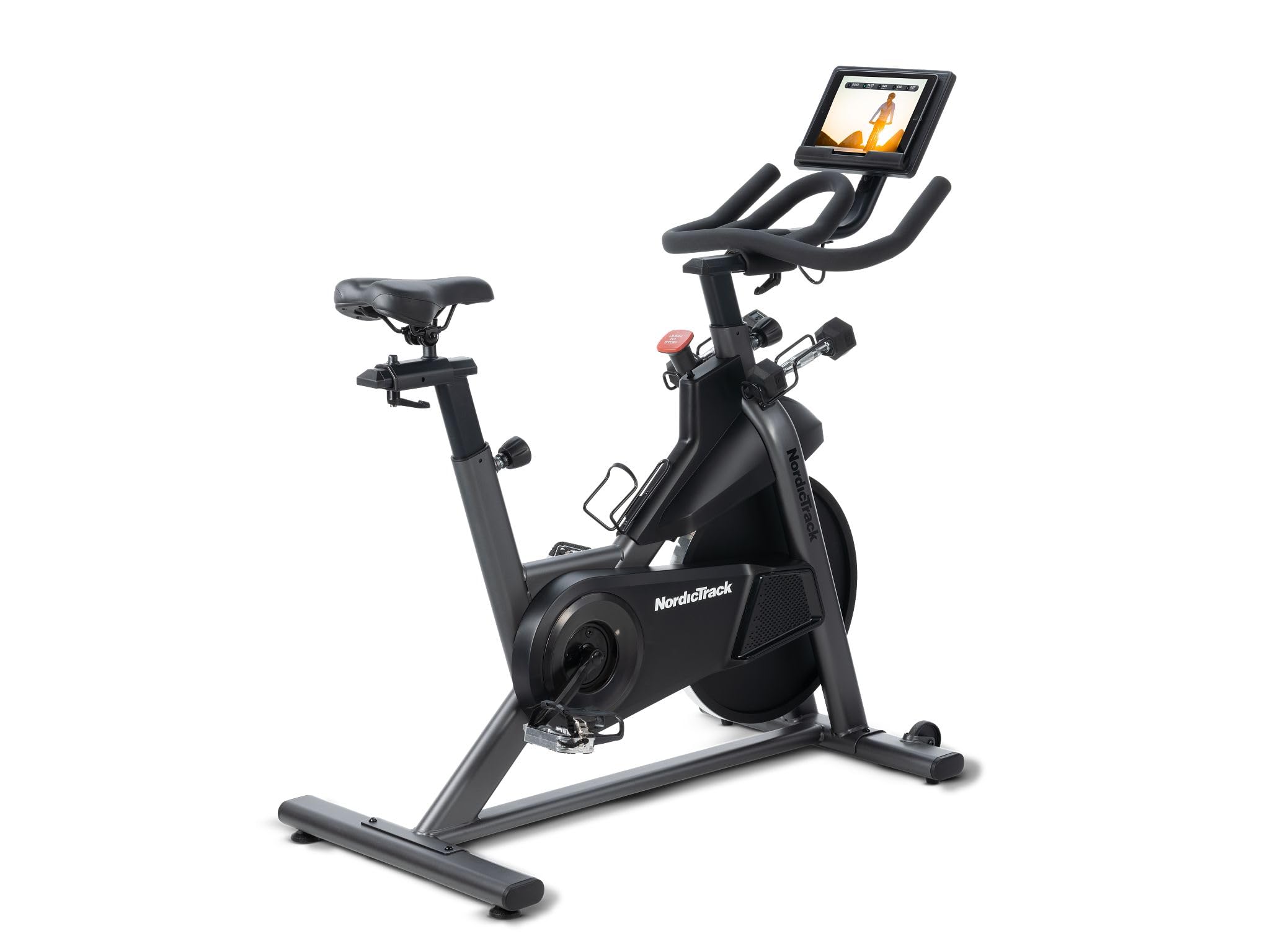Version 1.0.0 Bicicleta Estatica NordicTrack T Serie 9 NTEX50725CW 16 Niveles de Resistencia Digital Pedales SPD Pantalla LCD Compatib