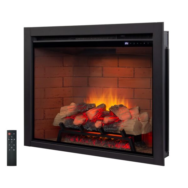 Inserto Chimenea Eléctrica Unineo UNF-ZHX36I | 36"×27", 12 Colores de Llama, Sonido Crepitante, Luz Superior LED, 750W/1