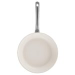 Batería de cocina juego de ollas y sartenes Circulon Halo LaserDefense 16165 antiadherente de cerámica 11 piezas blanco