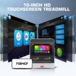 Caminadora Plegable con Inclinación FUNMILY 3.5 HP 350 lbs Pantalla 10 pulgadas WiFi