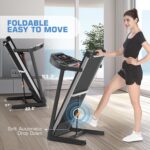 Caminadora Plegable con Inclinación FUNMILY 3.5 HP 350 lbs Pantalla 10 pulgadas WiFi