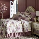 Juego de edredón acolchado a mano Sherry Kline Willow Pacific Coast Home Furnishings Inc WIL-3PCKG floral de lujo ligero