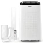 Aire acondicionado portátil Garvee PHO_0UIH-Grey 14000 BTU doble manguera control remoto deshumidificador ventilador pan