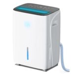 Deshumidificador Electactic 75026EDE0-WHITE-EL 150 pintas 43dB 3 modos control humedad 35 a 80 porciento filtro lavable