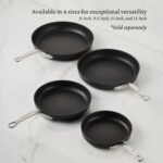 Juego de sartenes antiadherentes Hestan Culinary TITUM Fusion 19587 de 3 piezas de 8 9.5 y 12.5 pulgadas base de acero i
