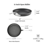 Juego de sartenes antiadherentes Hestan Culinary TITUM Fusion 19587 de 3 piezas de 8 9.5 y 12.5 pulgadas base de acero i