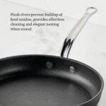 Juego de sartenes antiadherentes Hestan Culinary TITUM Fusion 19587 de 3 piezas de 8 9.5 y 12.5 pulgadas base de acero i