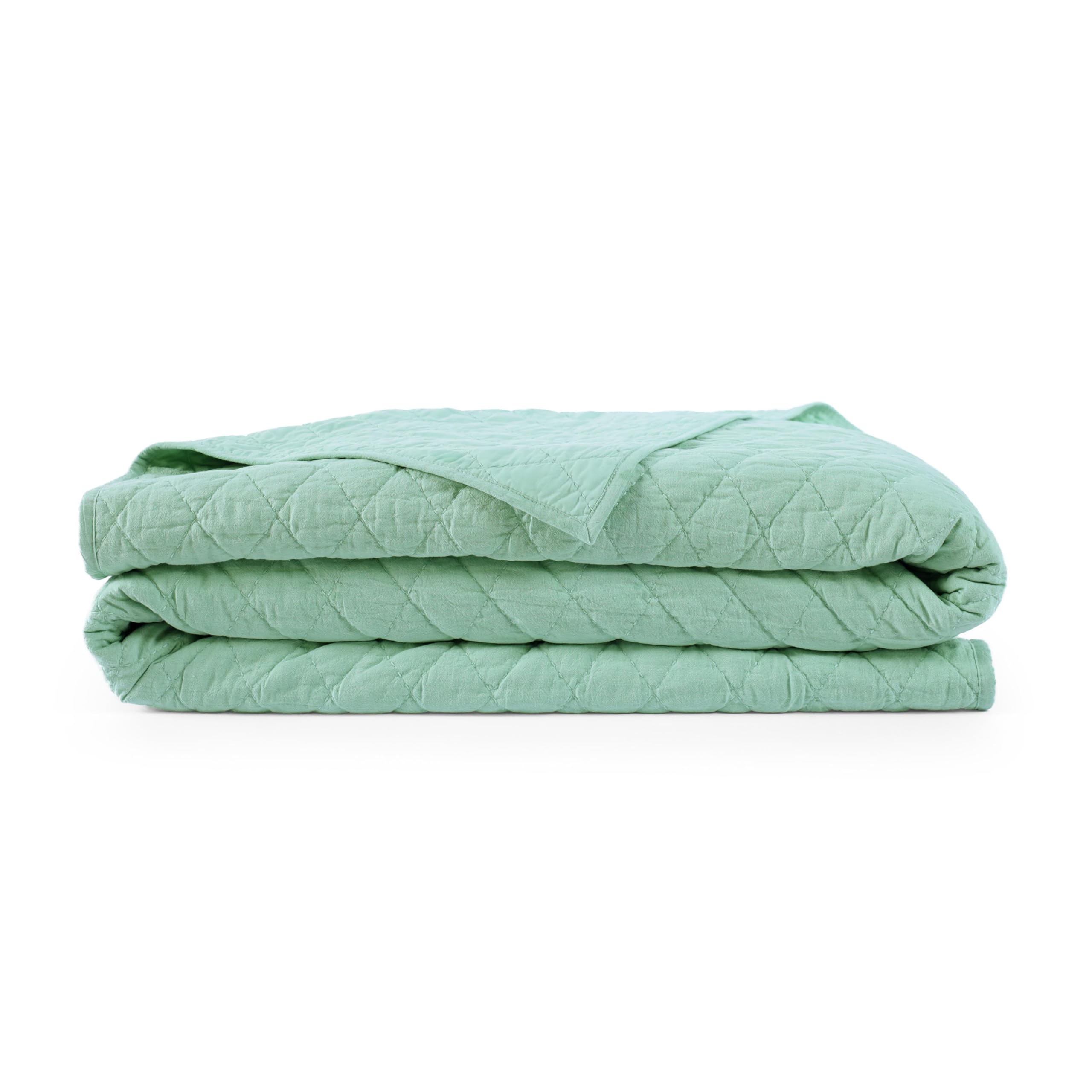 Version 1.0.0 Southern Tide Cedar Island Twin Quilt Bedding – Lightweight Cotton Bedspread – Soft Breathable Cotton Layer – Durable Tw