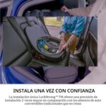 Asiento de coche giratorio 2 en 1 Evenflo Revolve360 Slim CS260112547 tela suave verde travertino