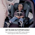 Asiento de auto giratorio todo en uno Evenflo Revolve360 Extend CS360212547 tela travertino verde suave para bebé y niño