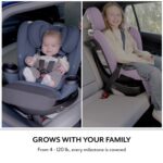 Asiento de auto giratorio todo en uno Evenflo Revolve360 Extend CS360212547 tela travertino verde suave para bebé y niño