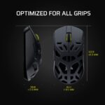 Mouse Gaming Inalámbrico Corsair Sabre V2 PRO CH-931G100-WW Sensor Marksman S 33000 DPI Hyperpolling 8000 Hz Carcasa Mag