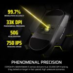 Mouse Gaming Inalámbrico Corsair Sabre V2 PRO CH-931G100-WW Sensor Marksman S 33000 DPI Hyperpolling 8000 Hz Carcasa Mag