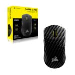 Mouse inalámbrico Corsair Sabre v2 PRO CH-931G200-WW para juegos FPS sensor 33000 DPI 8000 Hz fibra de carbono 120 horas