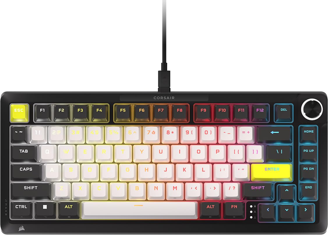 Version 1.0.0 Teclado Mecánico Corsair MAKR PRO 75 CH-91CE21G-NA Hall Effect 75% interruptores MGX Hyperdrive 8000 Hz FlashTap SOCD ne