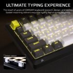 Teclado Mecánico Corsair MAKR PRO 75 CH-91CE21G-NA Hall Effect 75% interruptores MGX Hyperdrive 8000 Hz FlashTap SOCD ne