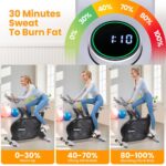 Bicicleta Estática PeakPursuit Resistencia Electromagnética 32 Niveles con Ruedas