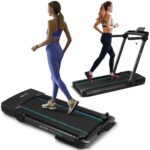 Caminadora SereneLife SLFOLD30.8 2.5HP 2 en 1 plegable escritorio 0.6 a 7.6 MPH 12 programas