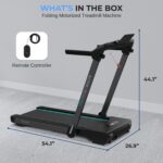 Caminadora SereneLife SLFOLD30.8 2.5HP 2 en 1 plegable escritorio 0.6 a 7.6 MPH 12 programas