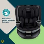 Asiento convertible todo en uno giratorio de 360° Safety 1 y marcha de 360°, color negro Beauty