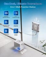 Robot Limpiador de Ventanas ECOVACS WINBOT W2S Omni con Estación Multifunción 6 en 1, TruEdge de Borde a Borde, Boquilla