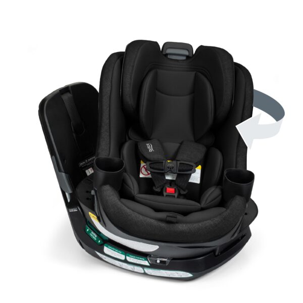 Britax Galaxy360 - Asiento de automóvil convertible giratorio delgado, asiento de automóvil giratorio 2 en 1 para bebés