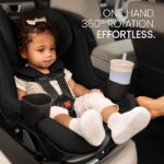 Britax Galaxy360 - Asiento de automóvil convertible giratorio delgado, asiento de automóvil giratorio 2 en 1 para bebés