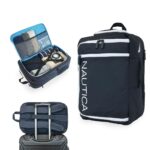 Nautica Mochila unisex para adultos, Azul marino/Blanco, Grande
