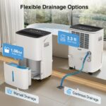Deshumidificador ZAFRO D025D-25Pt3 80 Pintas 5000 ft² Drenaje Automático Sótano Hogar