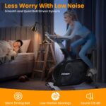 Bicicleta Estática GarveeLife Ciclismo Interior Transmisión Correa Silenciosa Volante Pesado Freno Cojín Cómodo