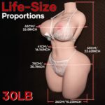 AUSLOVE Muñeca sexual de 30 libras, masturbador masculino, muñecas sexuales de tamaño real para hombres con relación de