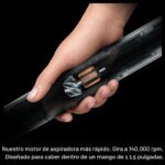 Aspiradora Inalámbrica Dyson PencilVac Fluffycones SV50 - Para Suelos Duros, Mango 1.5 Pulgadas