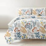 Juego de edredon floral botanico Lush Decor Triangle Home Fashions 194938074131 reversible 3 piezas King California King