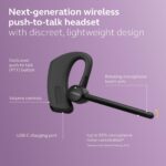 Jabra Perform 45 SE, auriculares inalámbricos Bluetooth mono con función de pulsar para hablar, micrófono con cancelació