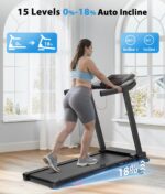Caminadora motorizada plegable CIIHI XM02F inclinación automática 18% capacidad 159 kg control app para hogar