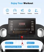 Caminadora motorizada plegable CIIHI XM02F inclinación automática 18% capacidad 159 kg control app para hogar