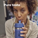 Botella de Agua Termo Hydro Flask W64CFS384 Acero Inoxidable Aislado con Tapa de Popote Antiderrames 64 Onzas Azul Puert