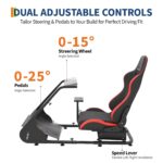 Cabina simulador de carreras plegable PeacefulHues eAQhDnwEqsRhgp3o3AZkVQ acero al carbono pedal ajustable 0 a 25 grados