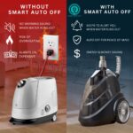 Vaporizador de ropa de pie True & Tidy Q5VD 1800 W 10 ajustes de vapor 2 litros apagado automatico