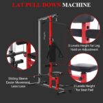 CABIHOME LAT - Máquina de cable de alimentación – Soporte ajustable para piernas LAT máquina desplegable con polea alta