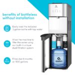 Dispensador de agua Avalon A3F carga inferior con sistema de filtración 3 temperaturas caliente fría templada acero inox