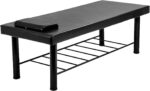 FDW Mesa de masaje estacionaria, cama de masaje resistente de 75 x 30 pulgadas, cama de terapia física de piel sintética