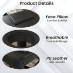 FDW Mesa de masaje estacionaria, cama de masaje resistente de 75 x 30 pulgadas, cama de terapia física de piel sintética