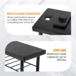 FDW Mesa de masaje estacionaria, cama de masaje resistente de 75 x 30 pulgadas, cama de terapia física de piel sintética