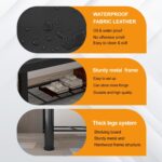 FDW Mesa de masaje estacionaria, cama de masaje resistente de 75 x 30 pulgadas, cama de terapia física de piel sintética