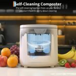Compostera eléctrica de encimera Takywep 2.5 litros pantalla LED auto-limpieza silenciosa transforma residuos orgánicos
