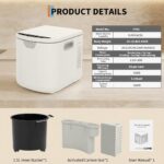 Compostera eléctrica de encimera Takywep 2.5 litros pantalla LED auto-limpieza silenciosa transforma residuos orgánicos
