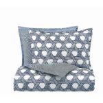 Juego de edredón Off Your Rocker PEM America 783048288127 algodón 100% blanco azul marino Twin Twin XL 3 piezas certific