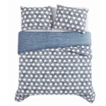 Juego de edredón Off Your Rocker PEM America 783048288127 algodón 100% blanco azul marino Twin Twin XL 3 piezas certific