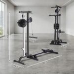 Máquina cruzada de cables montada en la pared para gimnasio en casa, sistema de polea ajustable, estación de entrenamien